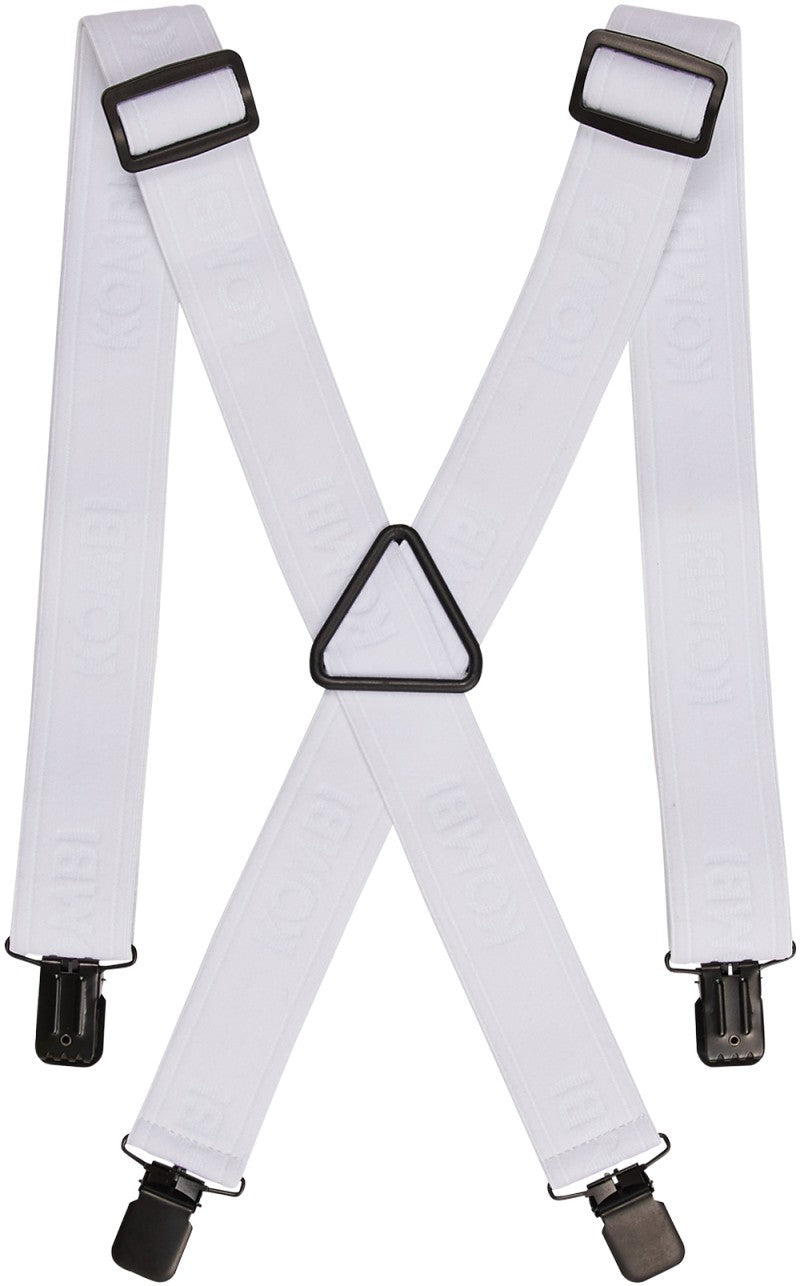 Wide Suspenders - white 1