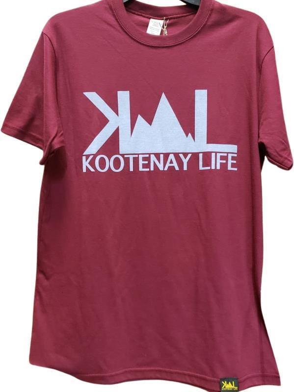 Kootenay Life T-Shirt - Unisex - Maroon 1