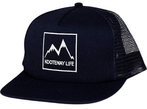 Mountain Snapback Trucker Hat - Navy 1