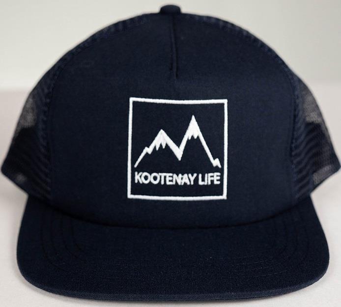 Mountain Snapback Trucker Hat - Navy 2