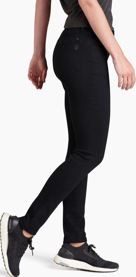 9" Kontour Flex Denim Skinny, Short - Womens - Black 3