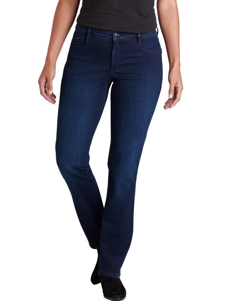 9" Kontour Flex Denim Straight Pants, Reg - Womens - Midnight 1