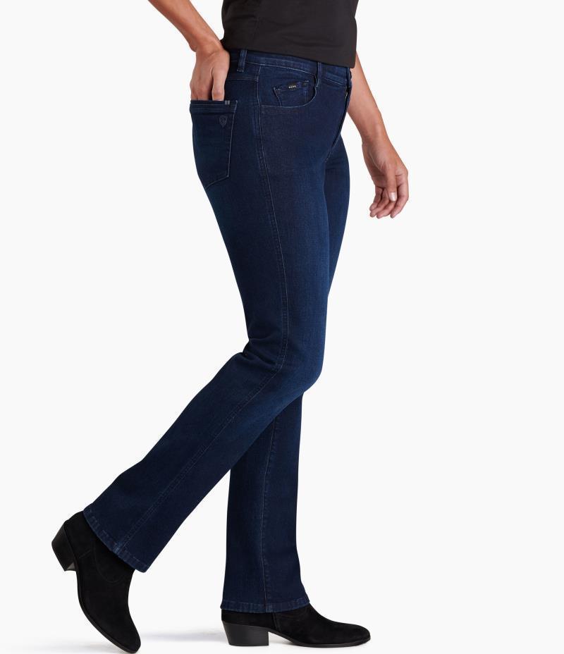 9" Kontour Flex Denim Straight Pants, Reg - Womens - Midnight 3
