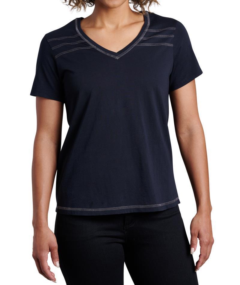 Arabella V-Neck SS - Womens - Black 1