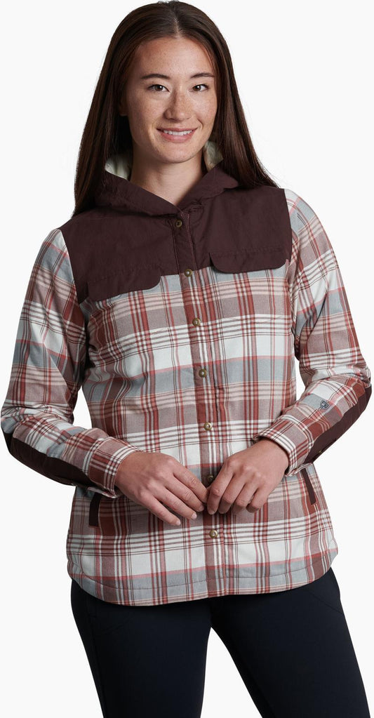 Artisan Hooded Shirt Jacket - Womens - Cinnamon 1