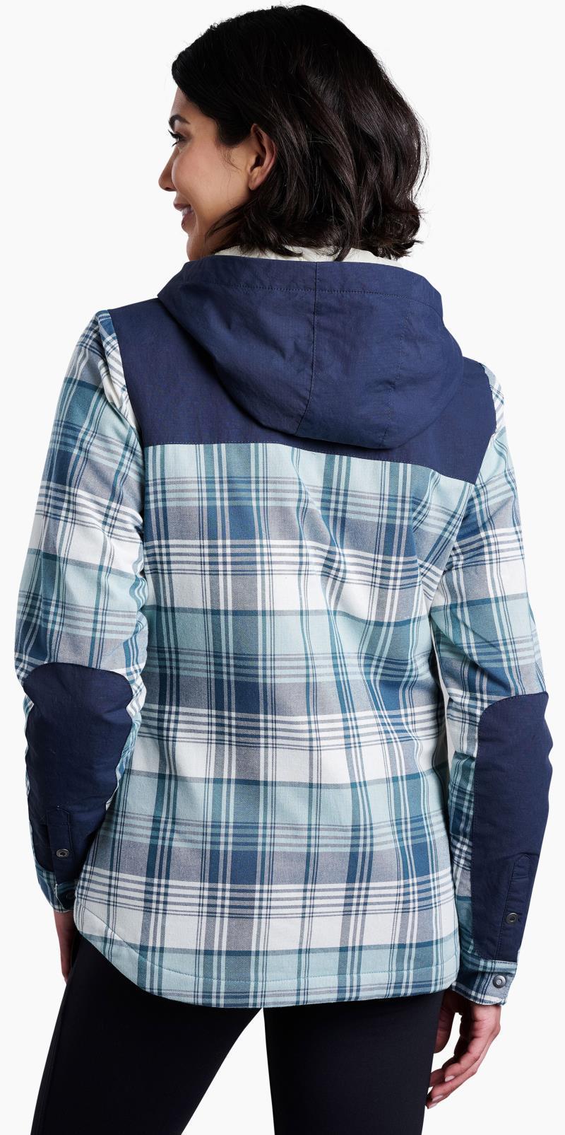Artisan Hooded Shirt Jacket - Womens - Dusty Blue 2