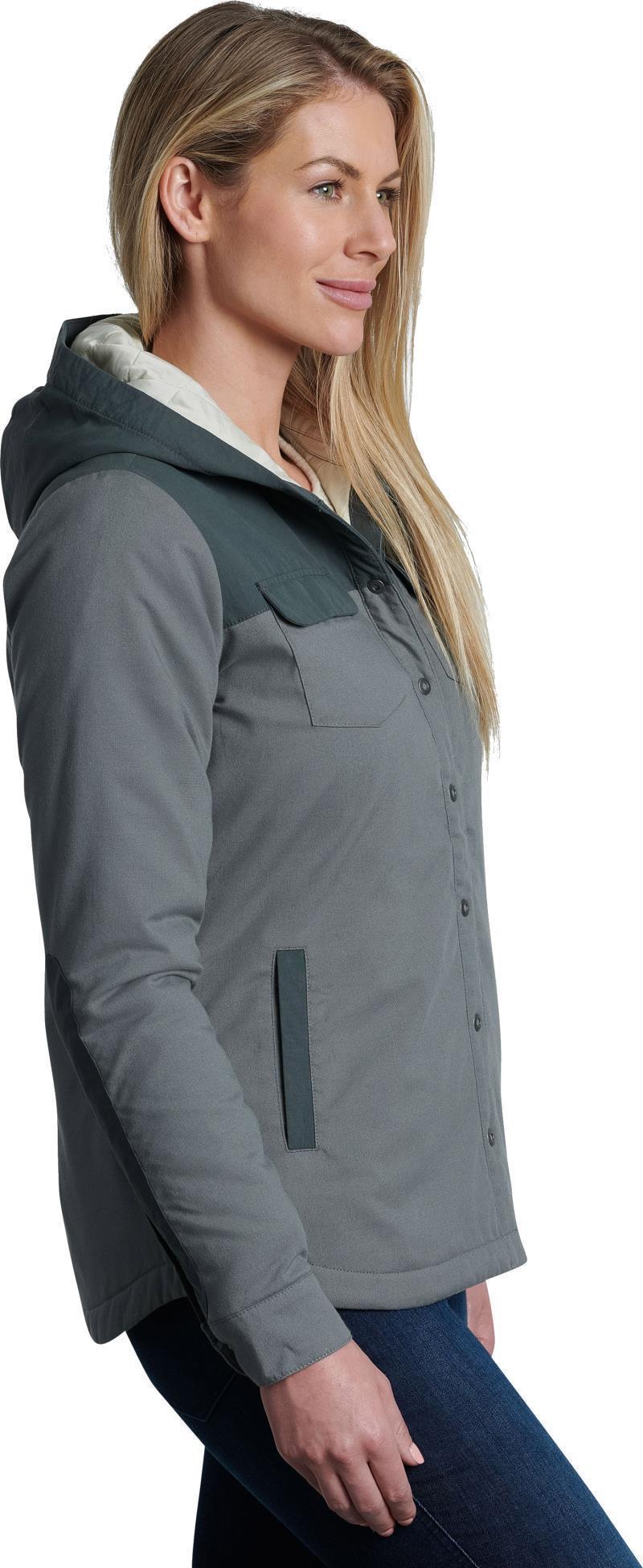 Artisan Hooded Shirt Jacket - Womens - Sagebrush 3