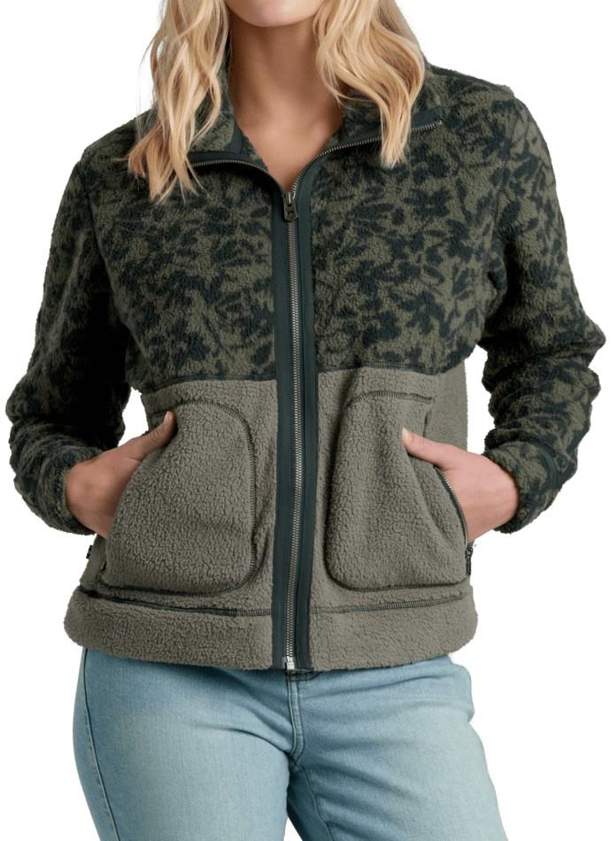 Cloudline Fleece Jacket - Womens - rainforest print 1