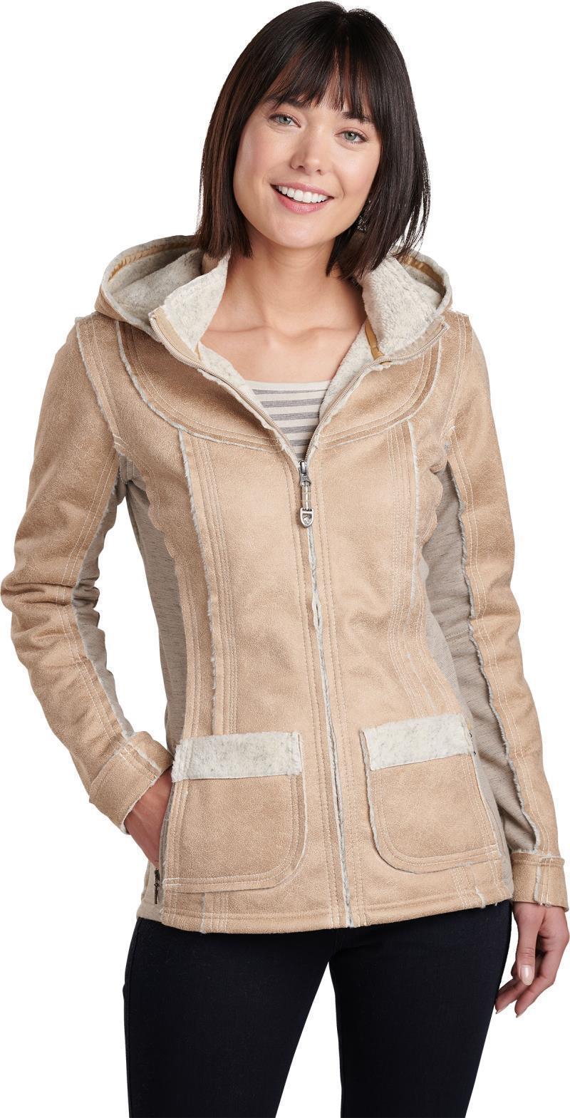 Dani Sherpa Jacket - Womens - Almond 1