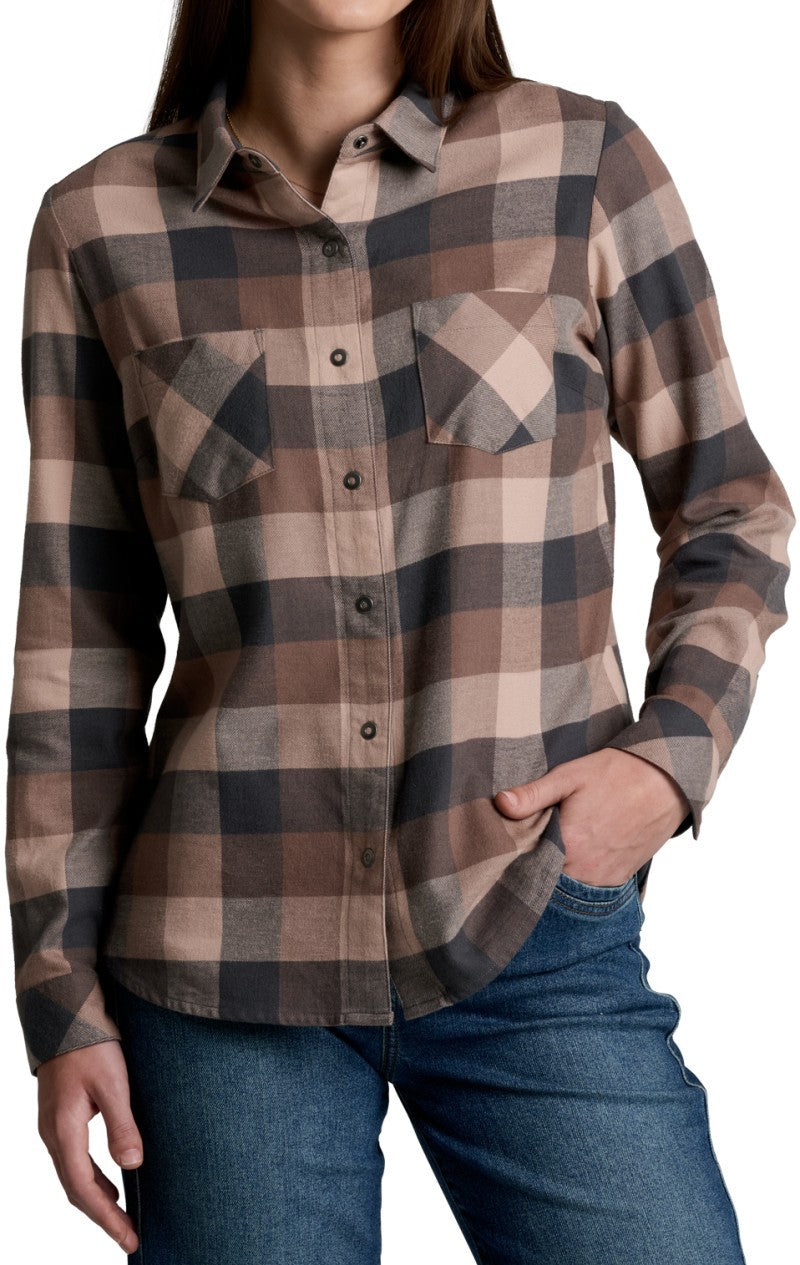 Darcy Flannel - Womens - coffee 1