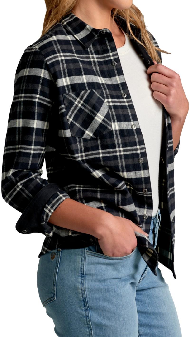 Darcy Flannel - Womens - raven 1