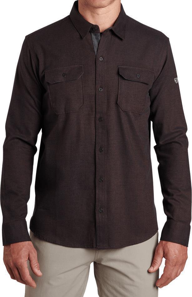 Descendr Flannel LS - Mens - black coffee 1