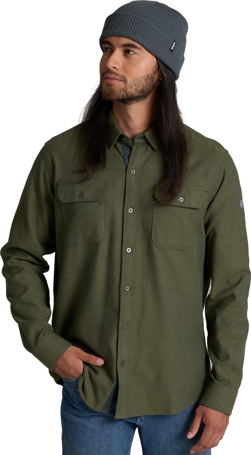 Descendr Flannel LS - Mens - olive night 1