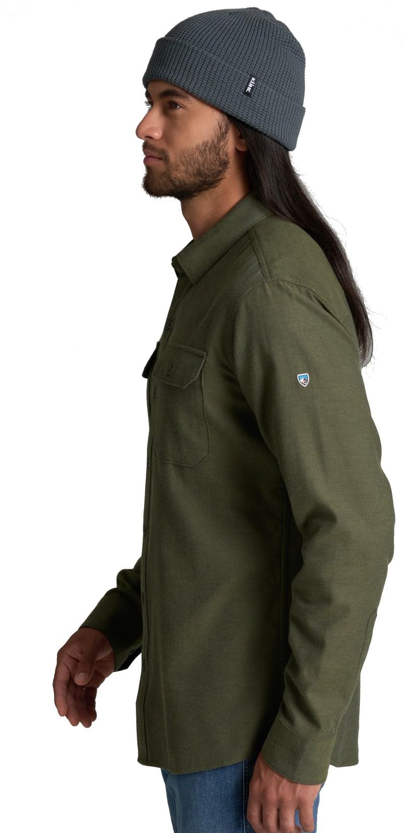 Descendr Flannel LS - Mens - olive night 1