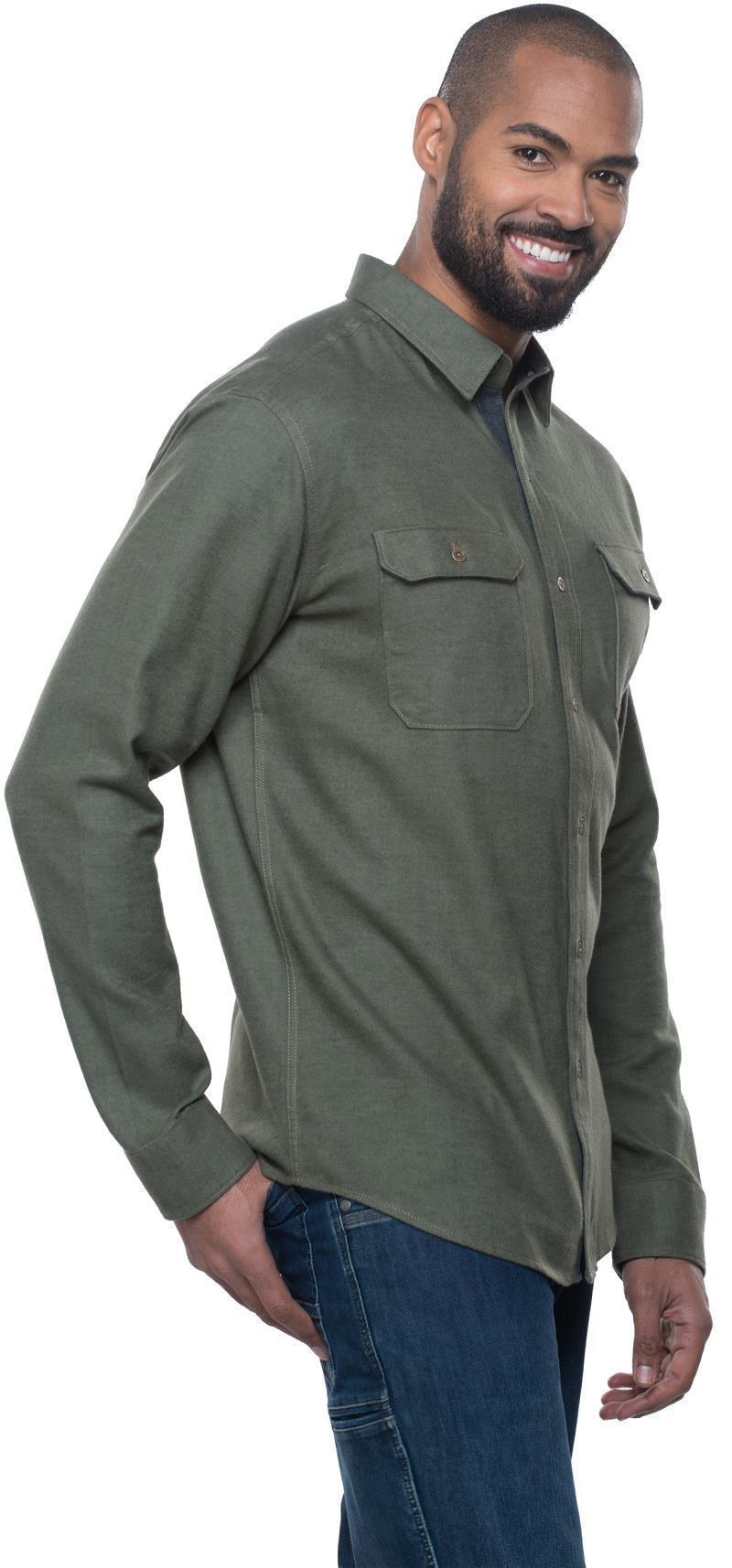 Descendr Flannel LS - Mens - winter moss 1
