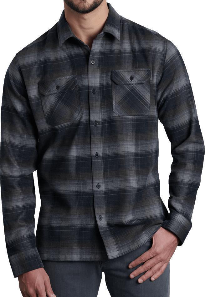 Dillingr Flannel LS - Mens - Brushed Nickel 1