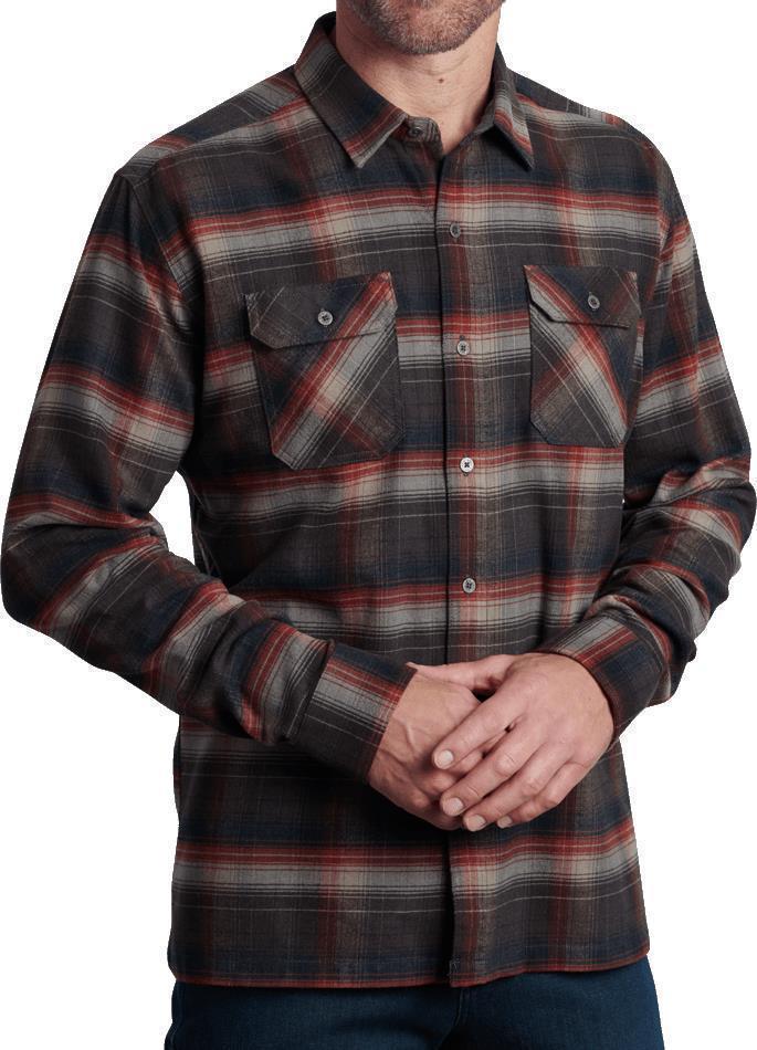 Dillingr Flannel LS - Mens - Burnt Koal 1