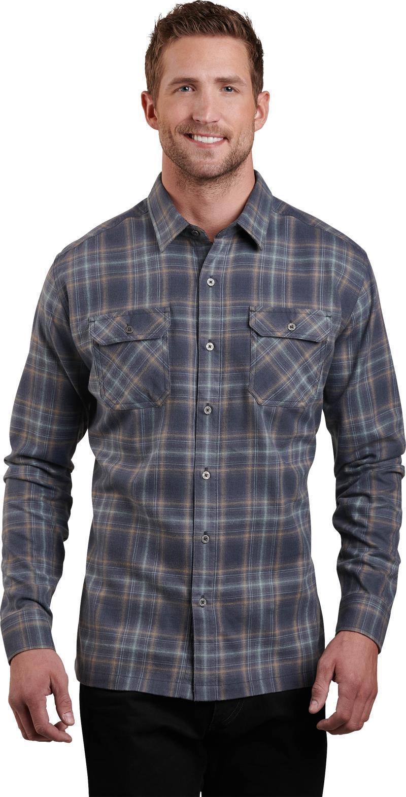 Dillingr Flannel LS - Mens - Cobblestone Gray 1