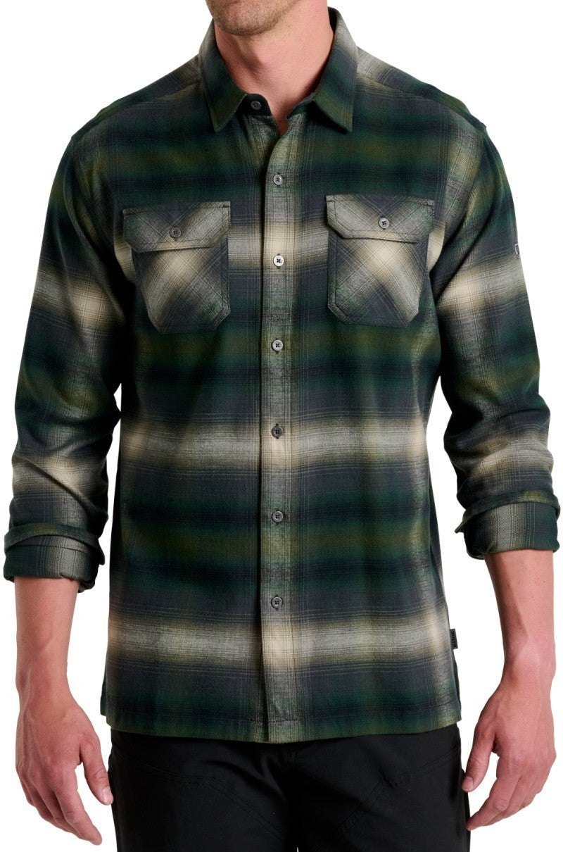Dillingr Flannel LS - Mens - dark forest 1
