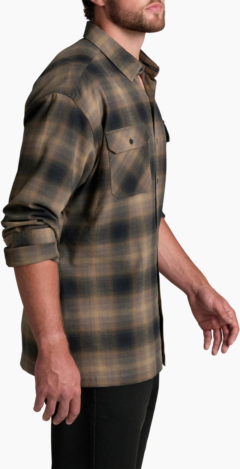 Dillingr Flannel LS - Mens - dark sand 1