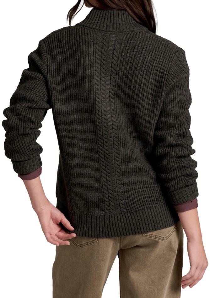 Fireside Henley Sweater - Womens - charcoal 1