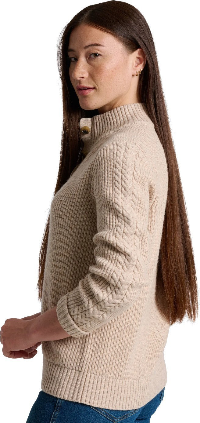 Fireside Henley Sweater - Womens - natural 1
