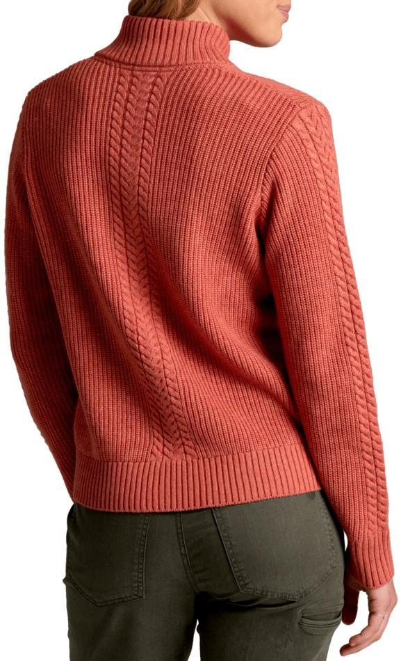 Fireside Henley Sweater - Womens - redwood 1