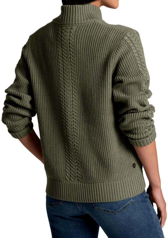 Fireside Henley Sweater - Womens - soft pine 1