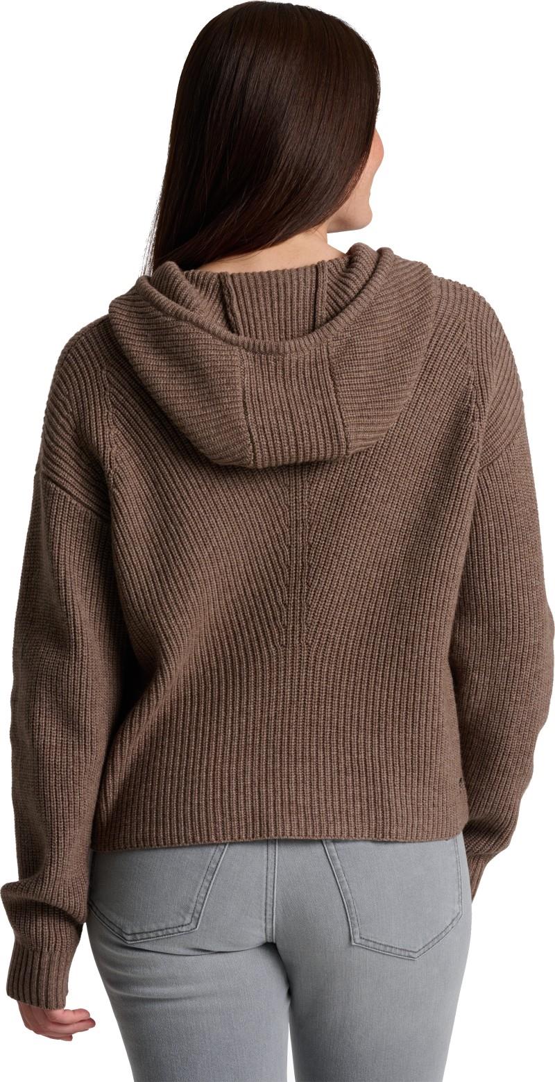 Fireside Sweater Hoody - Womens - coffee 1