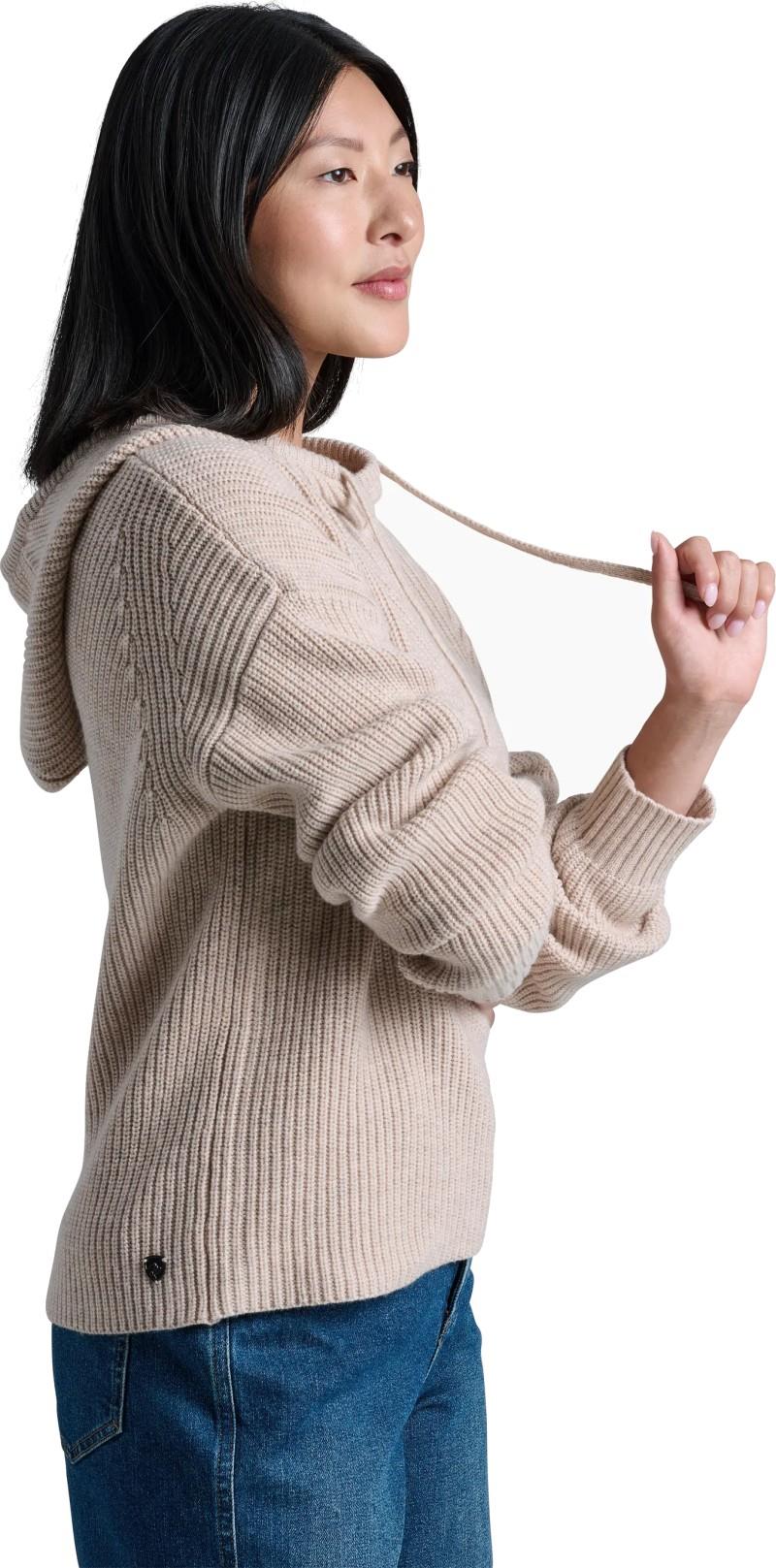 Fireside Sweater Hoody - Womens - natural 1
