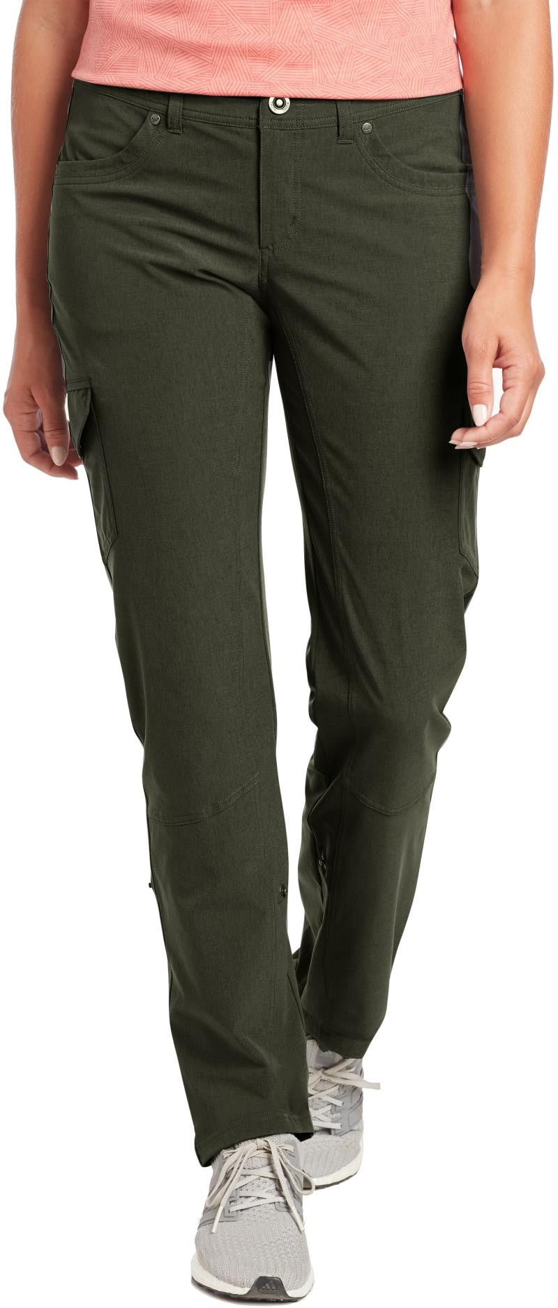 Freeflex Roll-Up Pants, 30" Inseam - Womens - dark moss 1