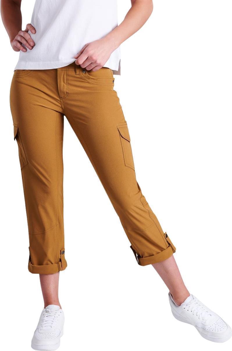 Freeflex Roll-Up Pants, 32" Inseam - Womens - Antique Gold 1