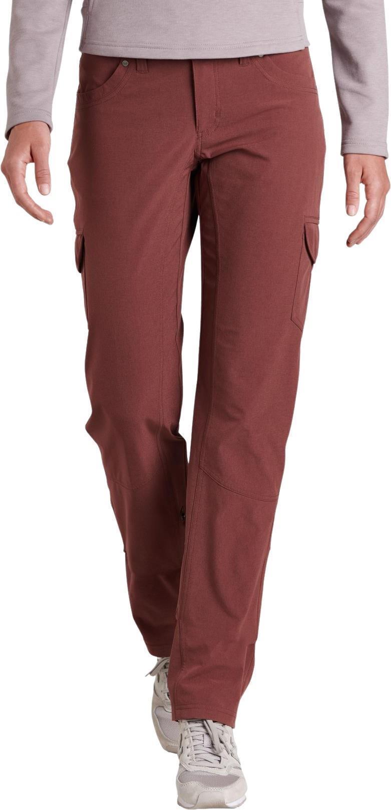 Freeflex Roll-Up Pants, 32" Inseam - Womens - Bordeaux 1