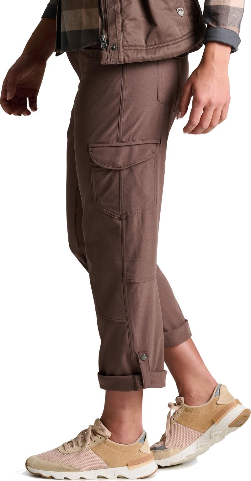 Freeflex Roll-Up Pants, 32" Inseam - Womens - coffee 1
