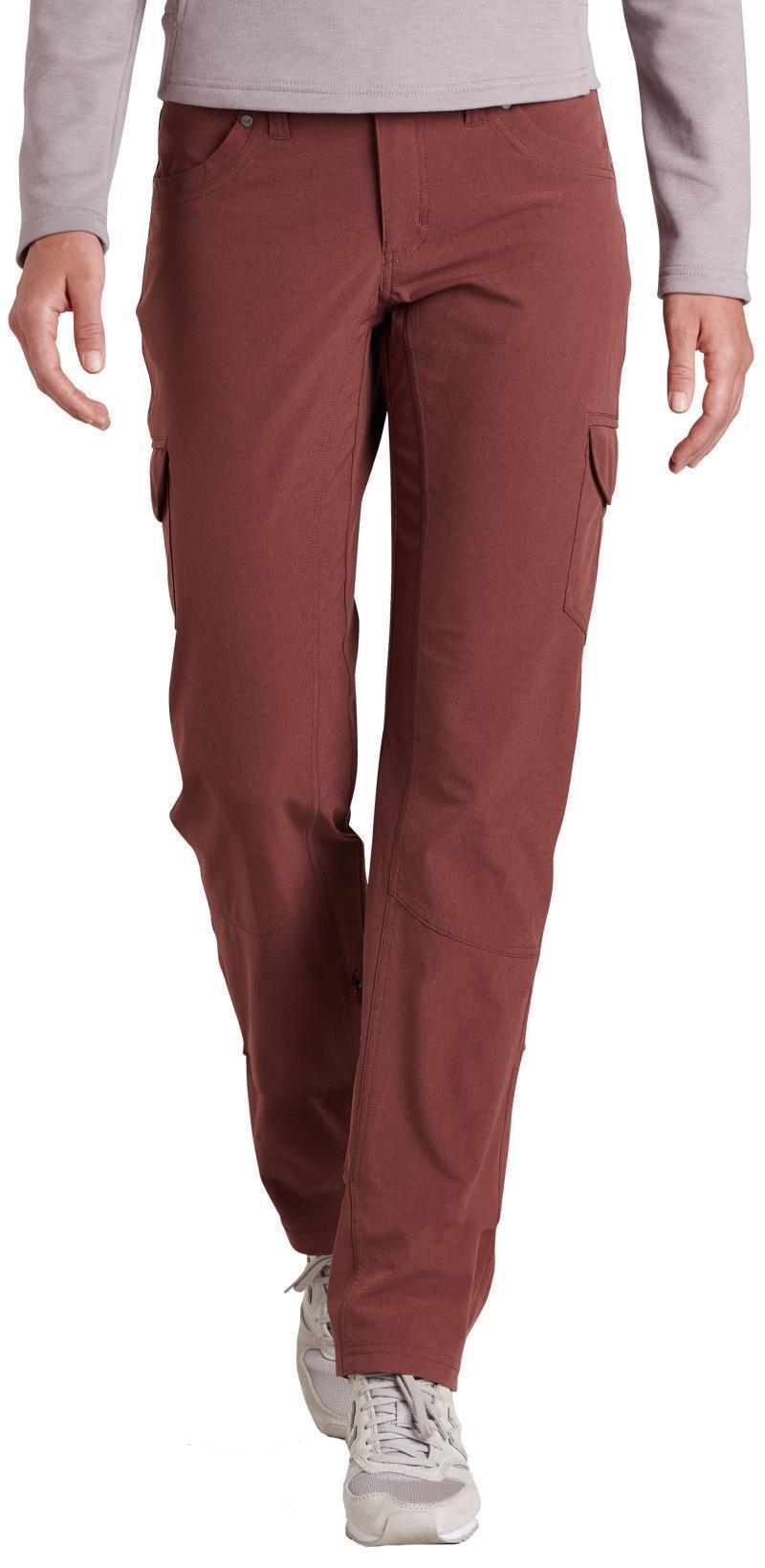 Freeflex Roll-Up Pants, 34" Inseam - Womens - bordeaux 1