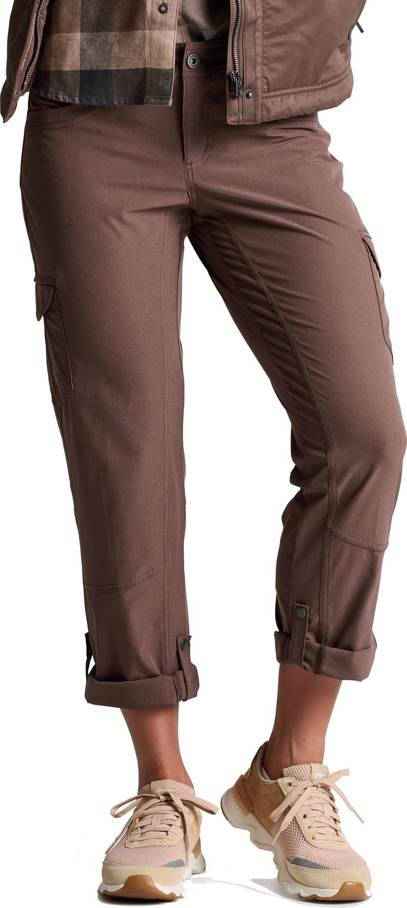 Freeflex Roll-Up Pants, 34" Inseam - Womens - coffee 1