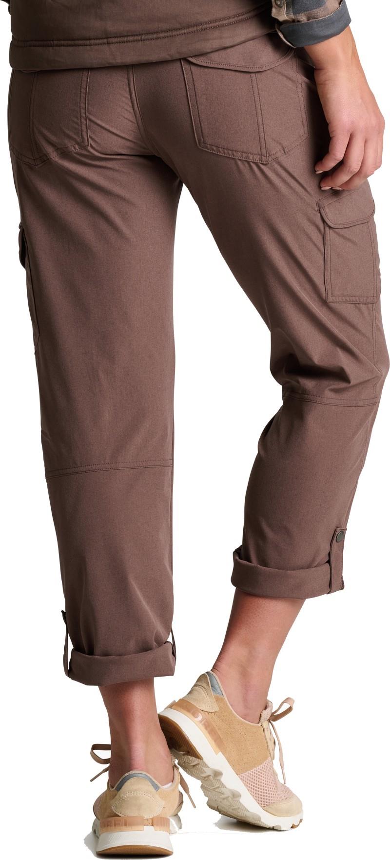 Freeflex Roll-Up Pants, 34" Inseam - Womens - coffee 1