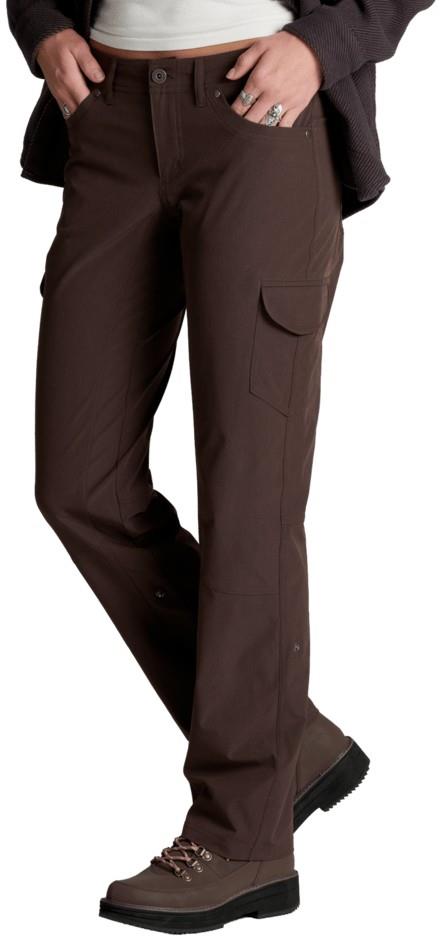 Freeflex Roll-Up Pants, 34" Inseam - Womens - french roast 1