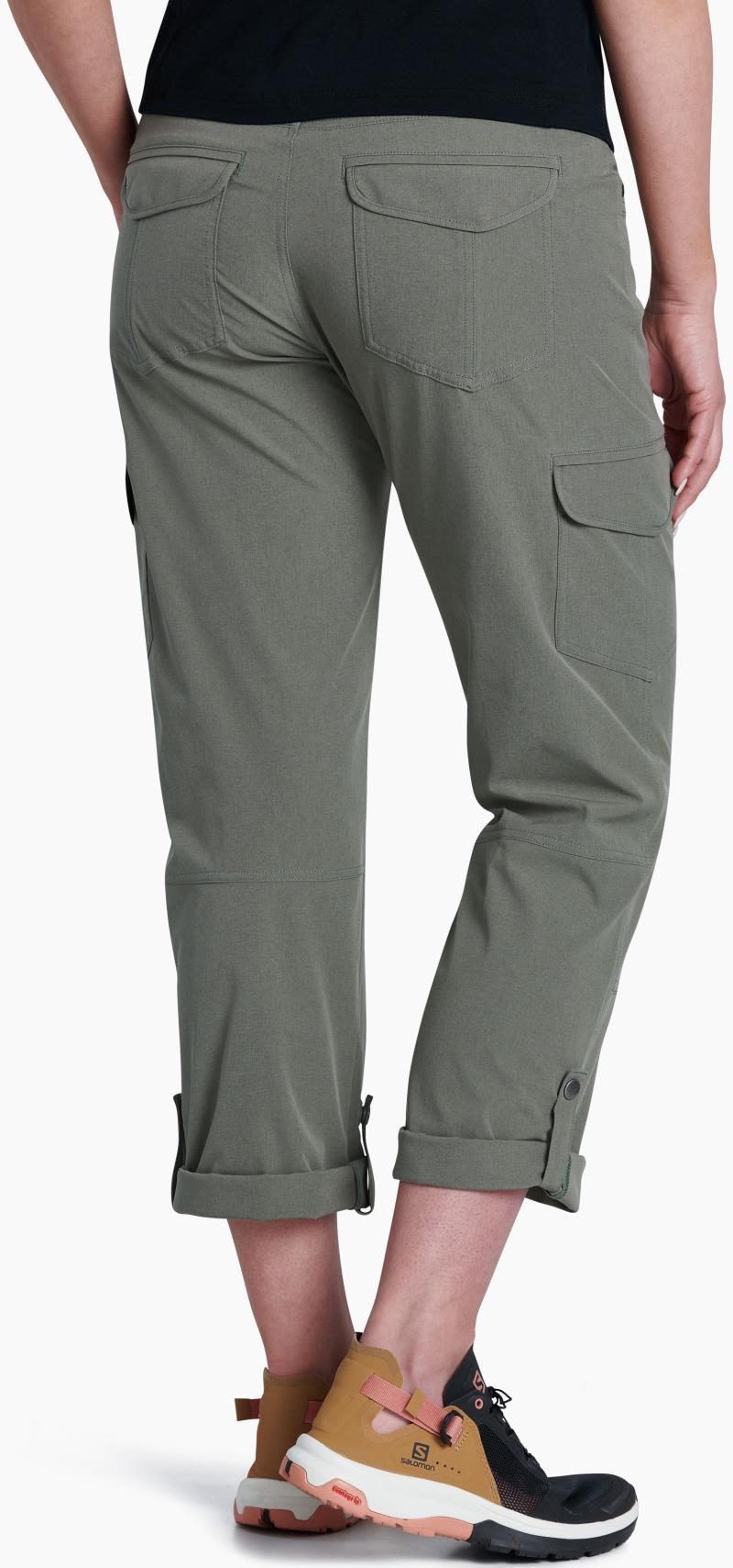 Freeflex Roll-Up Pants, 34" Inseam - Womens - sage 1