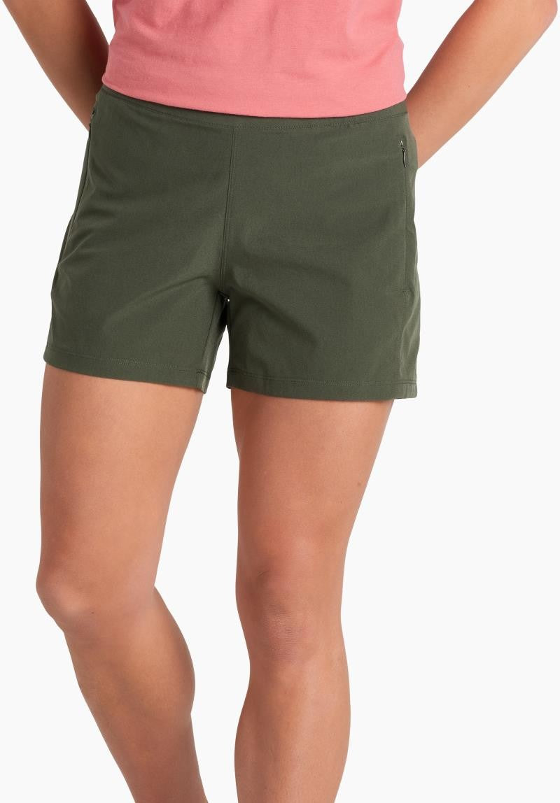 Freeflex Shorts, 8" Inseam - Womens - dark moss 1