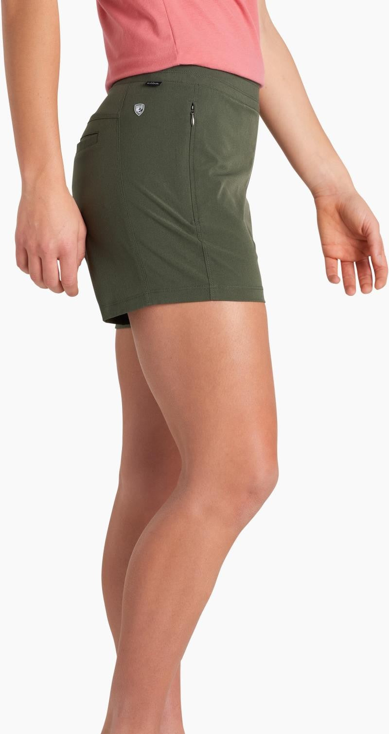 Freeflex Shorts, 8" Inseam - Womens - dark moss 1