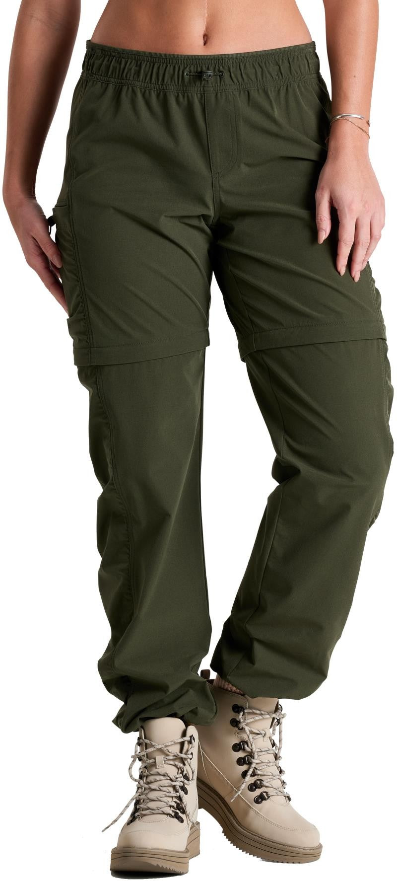 Freeflex Zip Off Pants, Reg - Womens - dark moss 1
