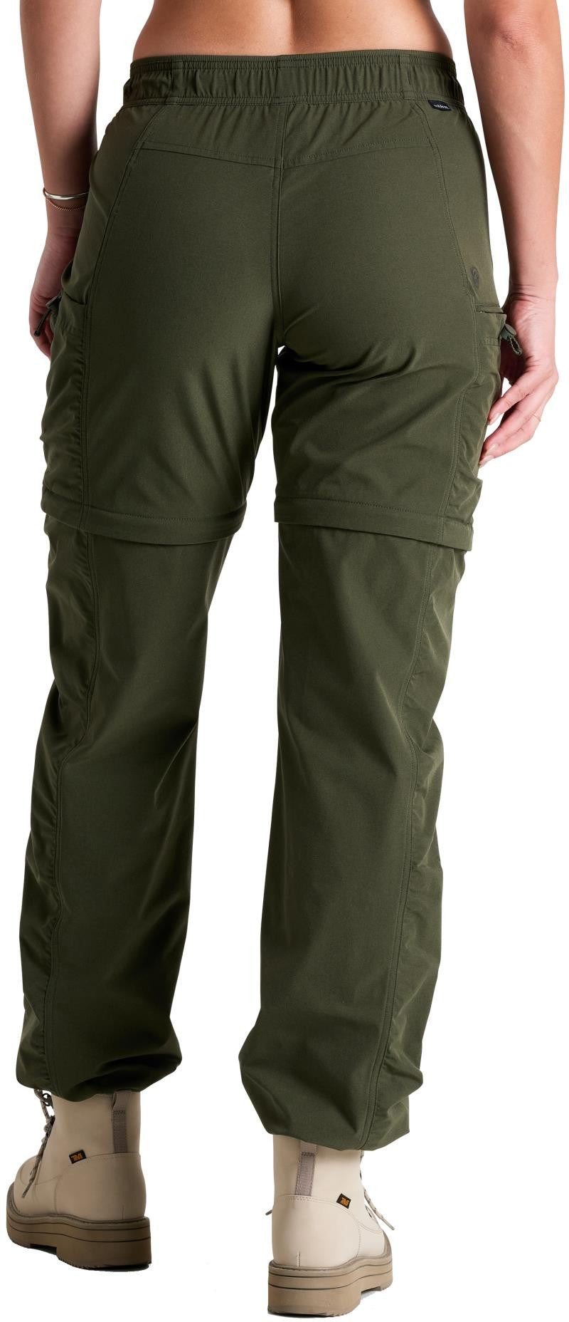 Freeflex Zip Off Pants, Reg - Womens - dark moss 1