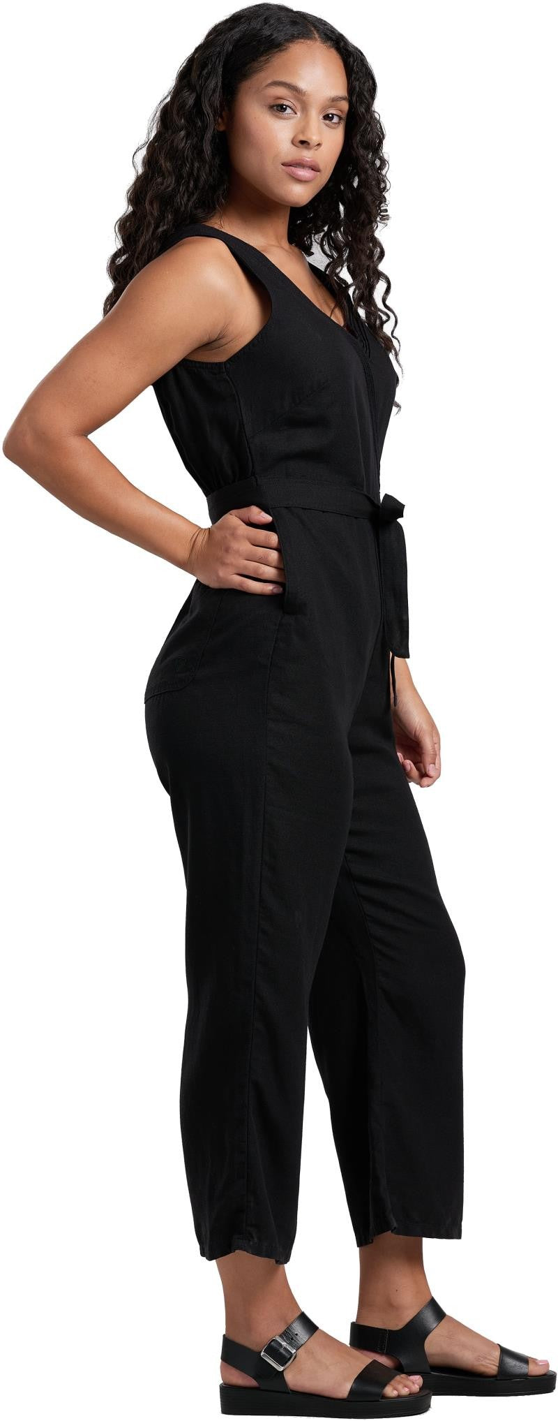 Fresco Jumpsuit - Womens - black 1