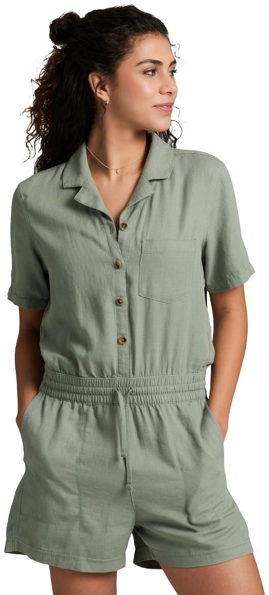 Fresco Romper - Womens - slate green 1