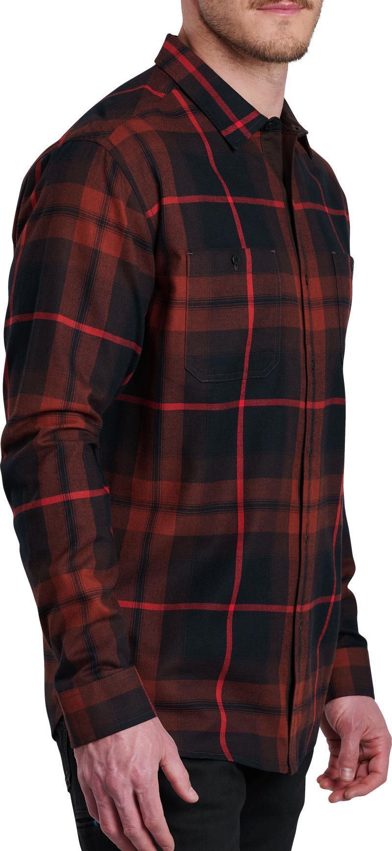 Fugitive Flannel LS - Mens - Cherrywood 3