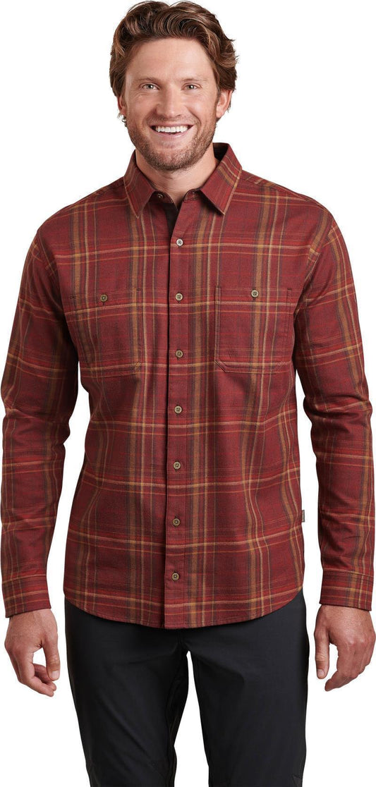 Fugitive Flannel LS - Mens - Chili Oil 1