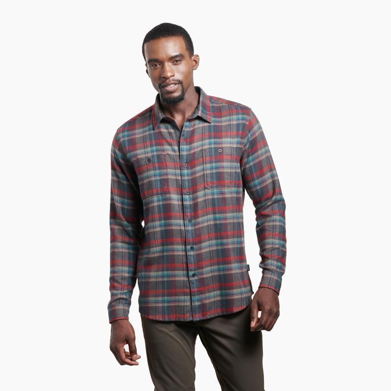 Fugitive Flannel LS - Mens - Dark Auburn 1