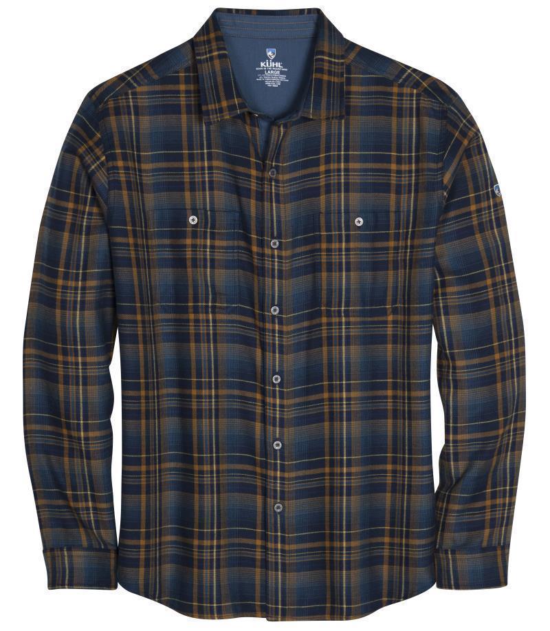 Fugitive Flannel LS - Mens - Midnight Gold 1