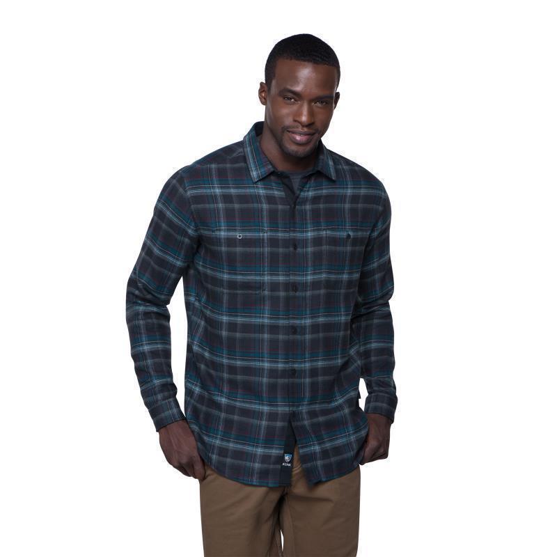 Fugitive Flannel LS - Mens - Obsidian 1